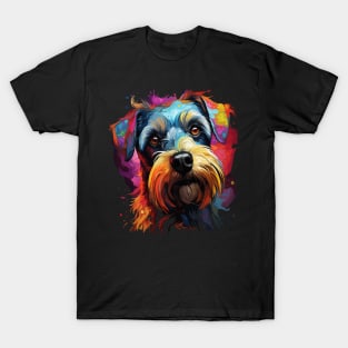 Miniature Schnauzer Rainbow T-Shirt